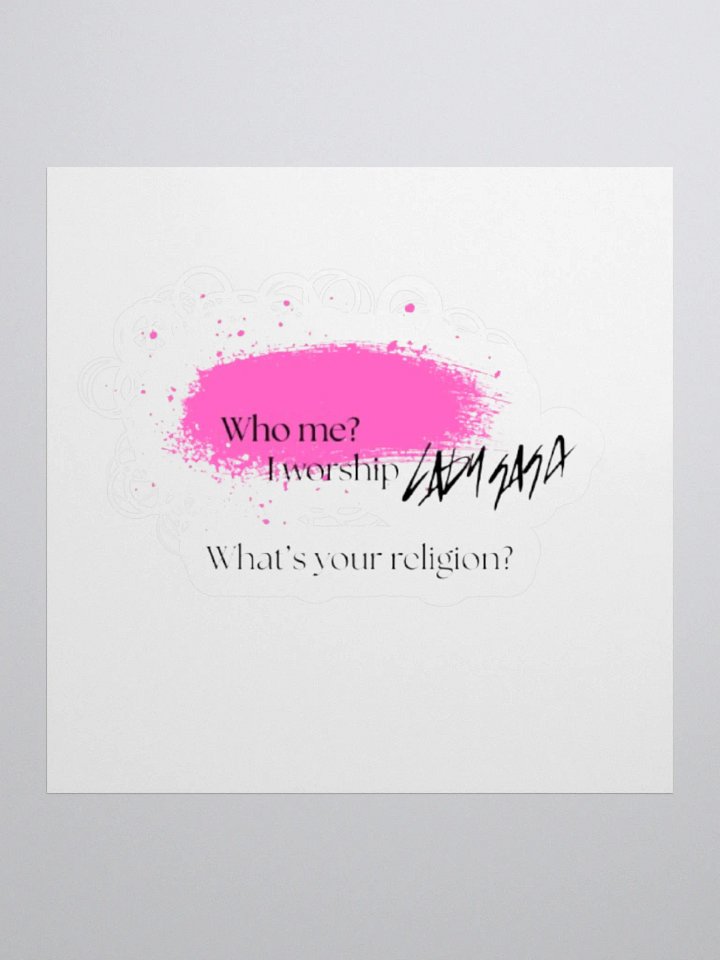 I Worship Lady Gaga Sticker product image (2)