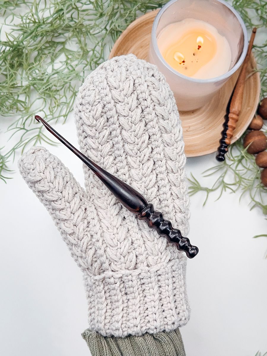 Winter Wheat Crochet Mitten Pattern (6 sizes) product image (8)