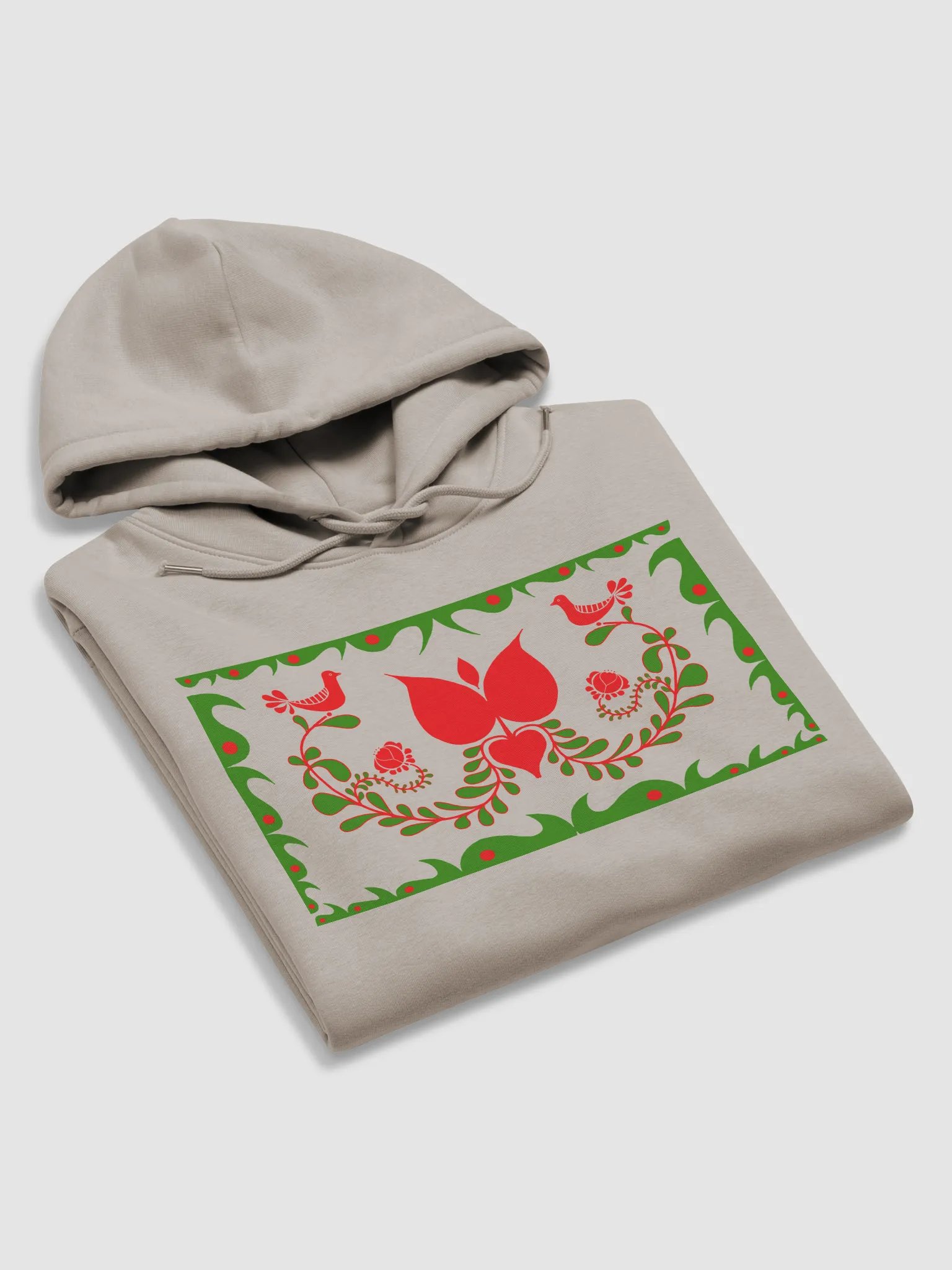 Folk Art Hungarian Naturality Unisex Eco Hoodie product image (5)