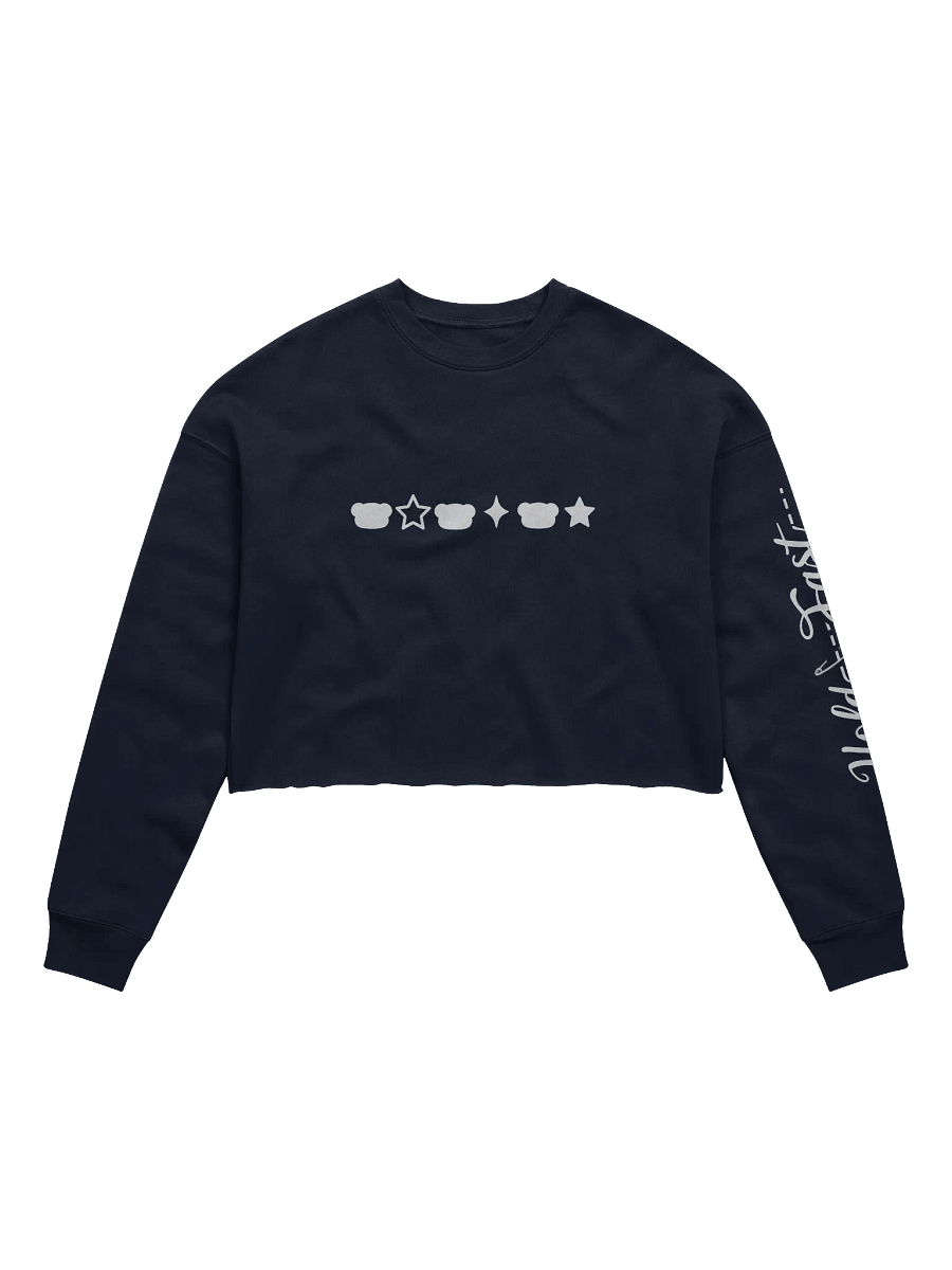 Hold fast and Bear Down Fleece Crop Sweatshirt product image (1)