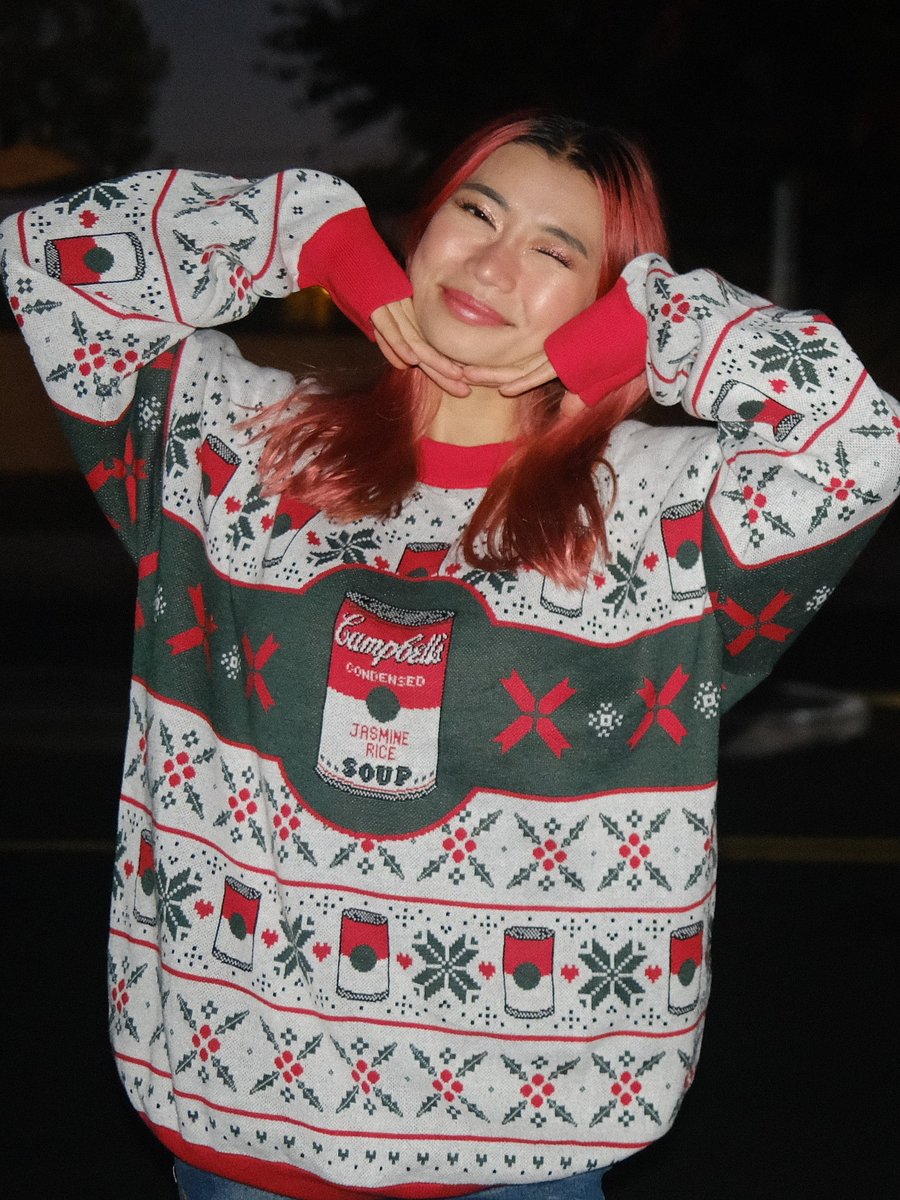 Red & Green Soup Sweater! classic product image (2)