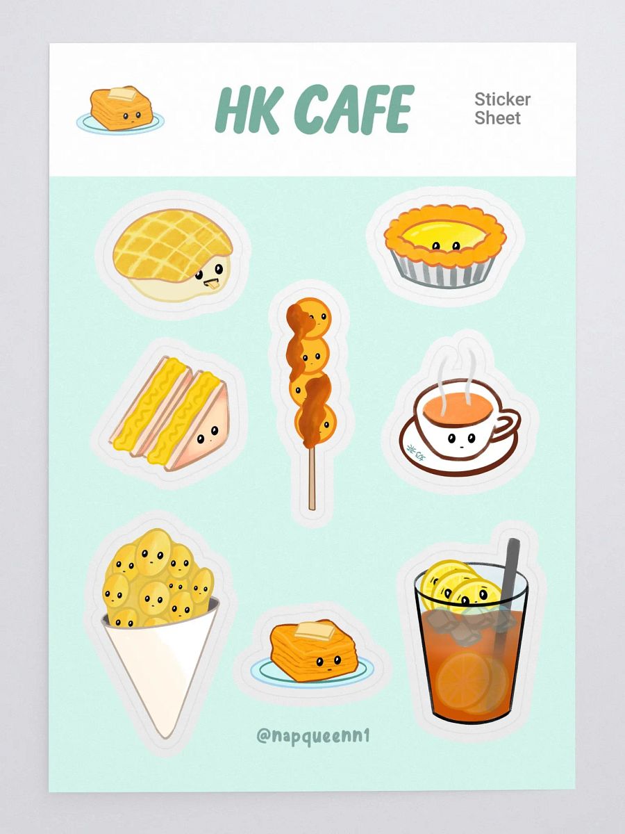 Hong Kong (HK) Cafe - Sticker Sheet product image (3)