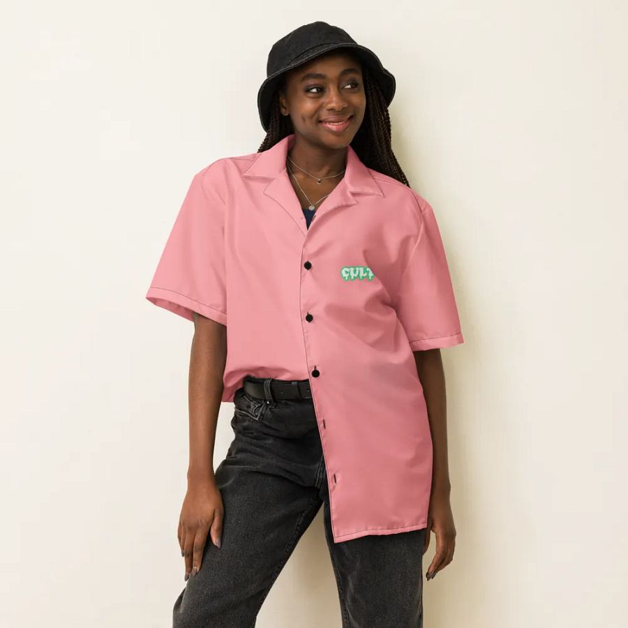 SALMON MINT BUTTON UP product image (6)