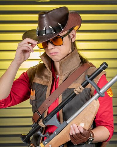 G’day. 

📸 @geekbehindthelens 
Hair of the Dragon 2025 - Sniper (Team Fortress 2)

 #tf2 #teamfortress2 #tf2cosplay #skyminsl...