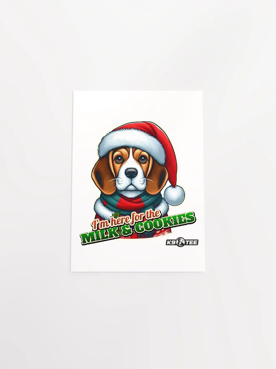 Beagle Milk & Cookies Dog Poster product image (36)