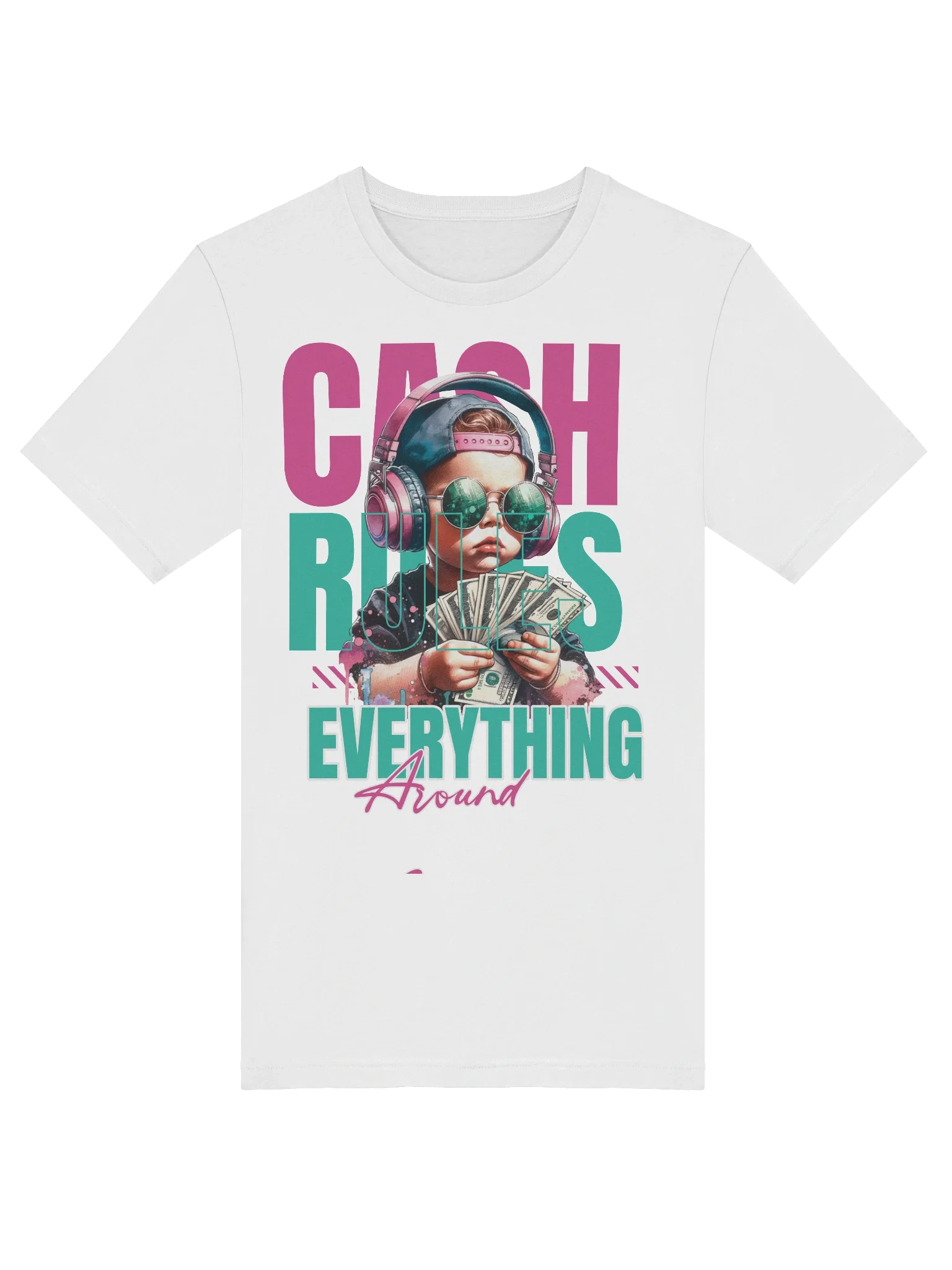 Cash Rules Quotes Graphic T-Shirt Streetwear Essential product image (5)