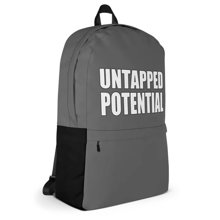 Untapped Potential Gray Large Print Back Pack product image (2)
