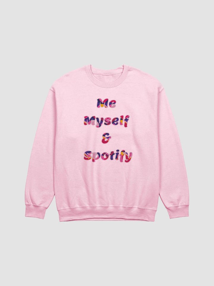 Me, Myself & Spotify Midnight Black Classic Crewneck Sweatshirt product image (2)