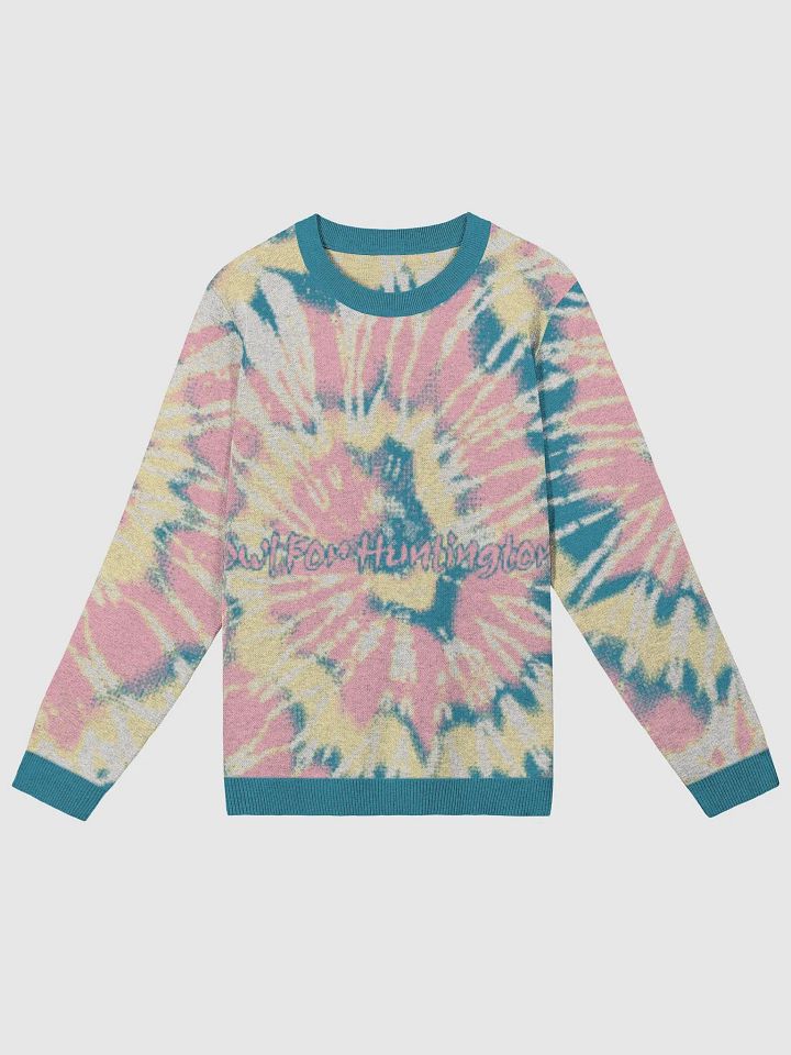 Huntington's Pink/Teal Tie-Dyed Sweater product image (1)