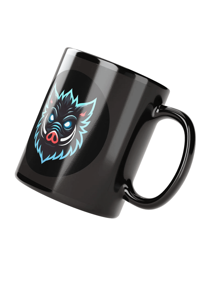 Mystic Boar Black Glossy Mug product image (4)
