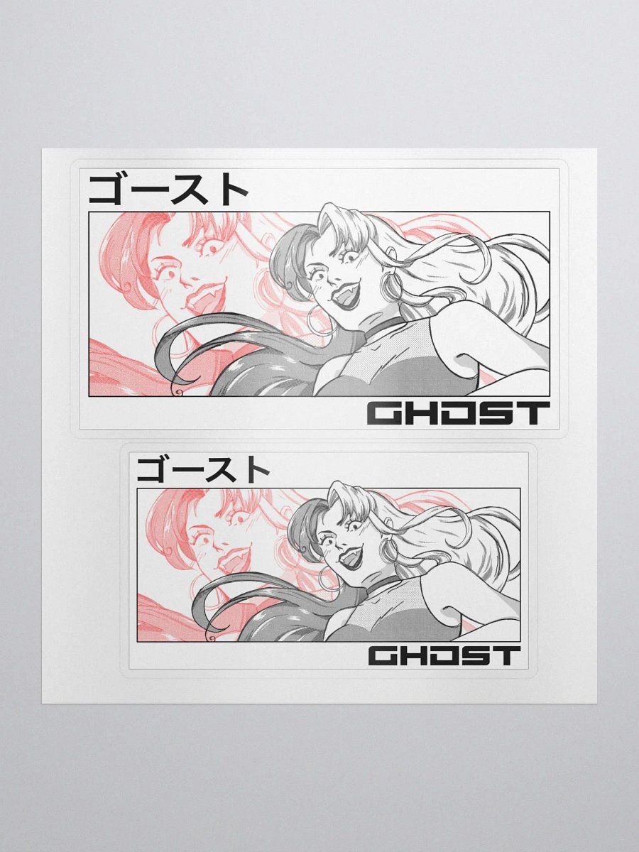 DUAL GHOST Square-Cut stickers product image (1)
