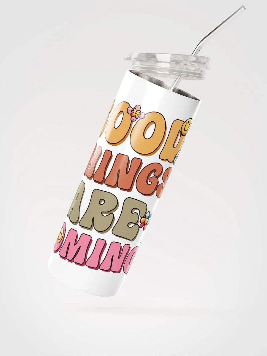 Optimistic Vibes Stainless Steel Tumbler product image (3)
