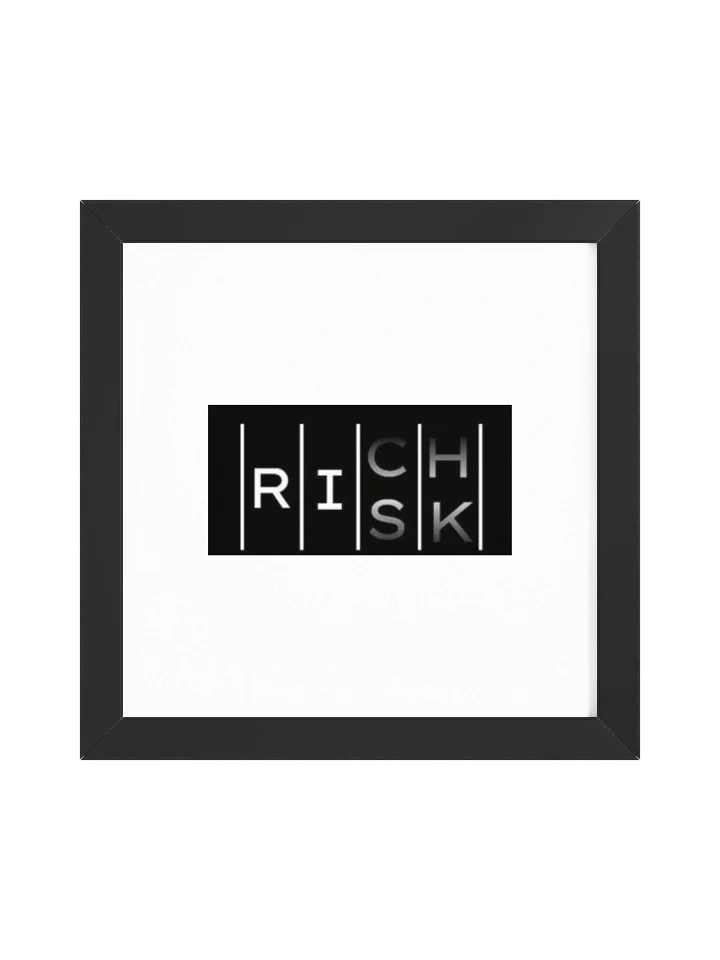 RISKxRICH Framed Matte Poster product image (1)