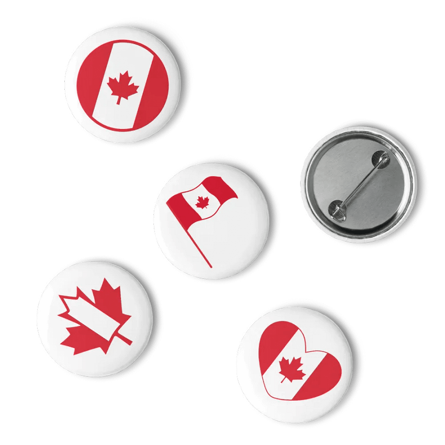 Canadian Flag Pin Buttons Set product image (15)