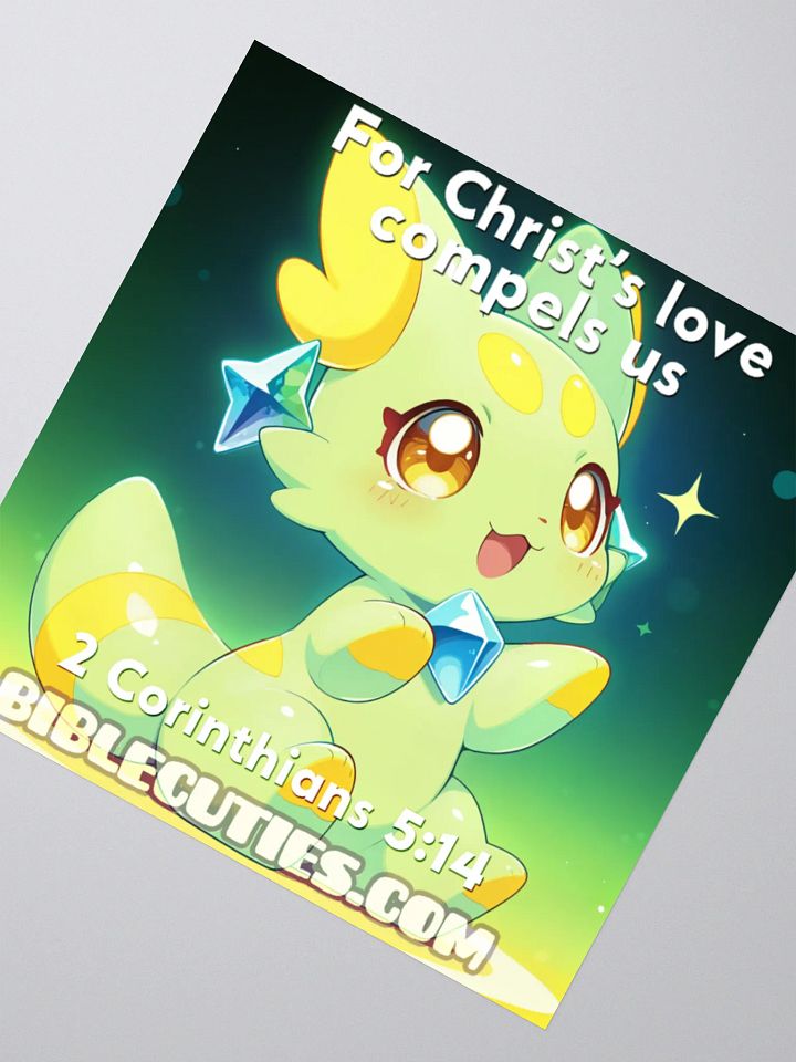 Bible Cuties Beatrice - For Christ's love compels us Sticker product image (3)