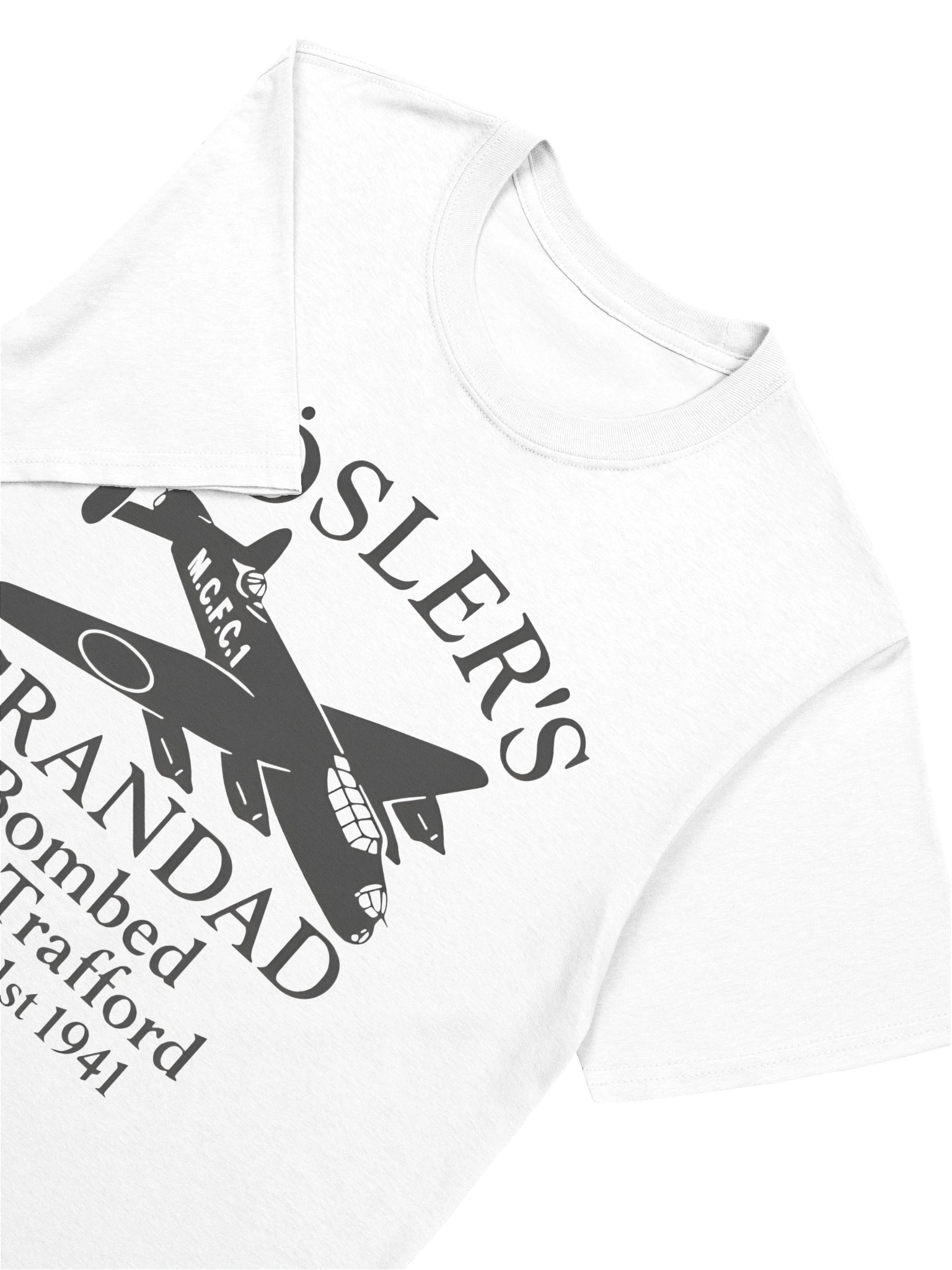 Rosler’s Grandad Bombed Old Trafford 1941 T-Shirt product image (5)