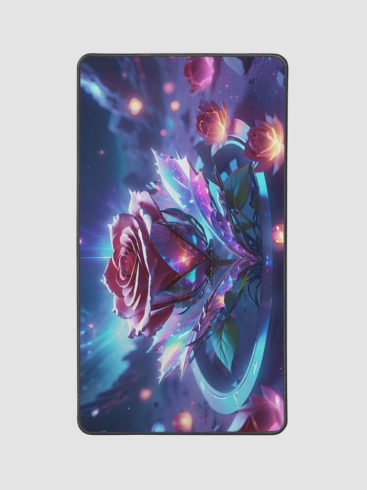 Cosmic Rose Deskmat | Vibrant Galaxy Rose Design product image (2)