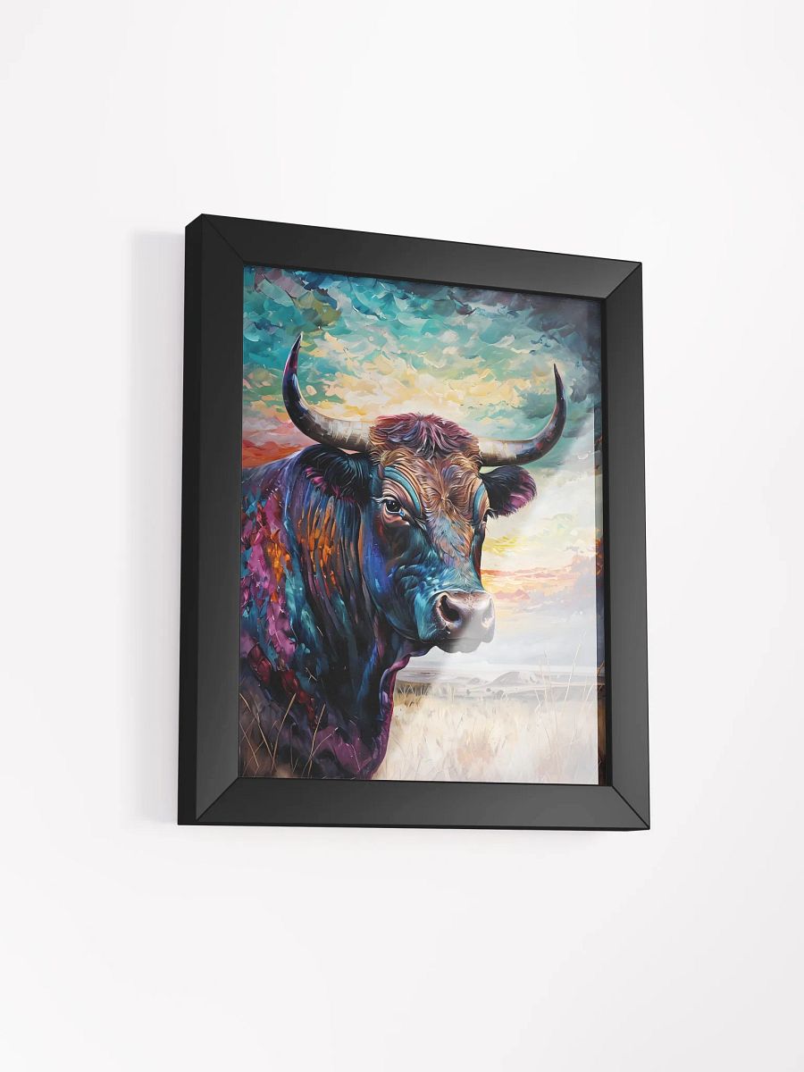 Vibrant Bull Framed Matte Poster product image (3)