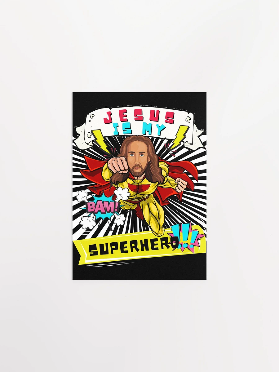 JESUS IS MY SUPERHERO- FUNNY CHRISTIAN COMIC Art Print product image (3)