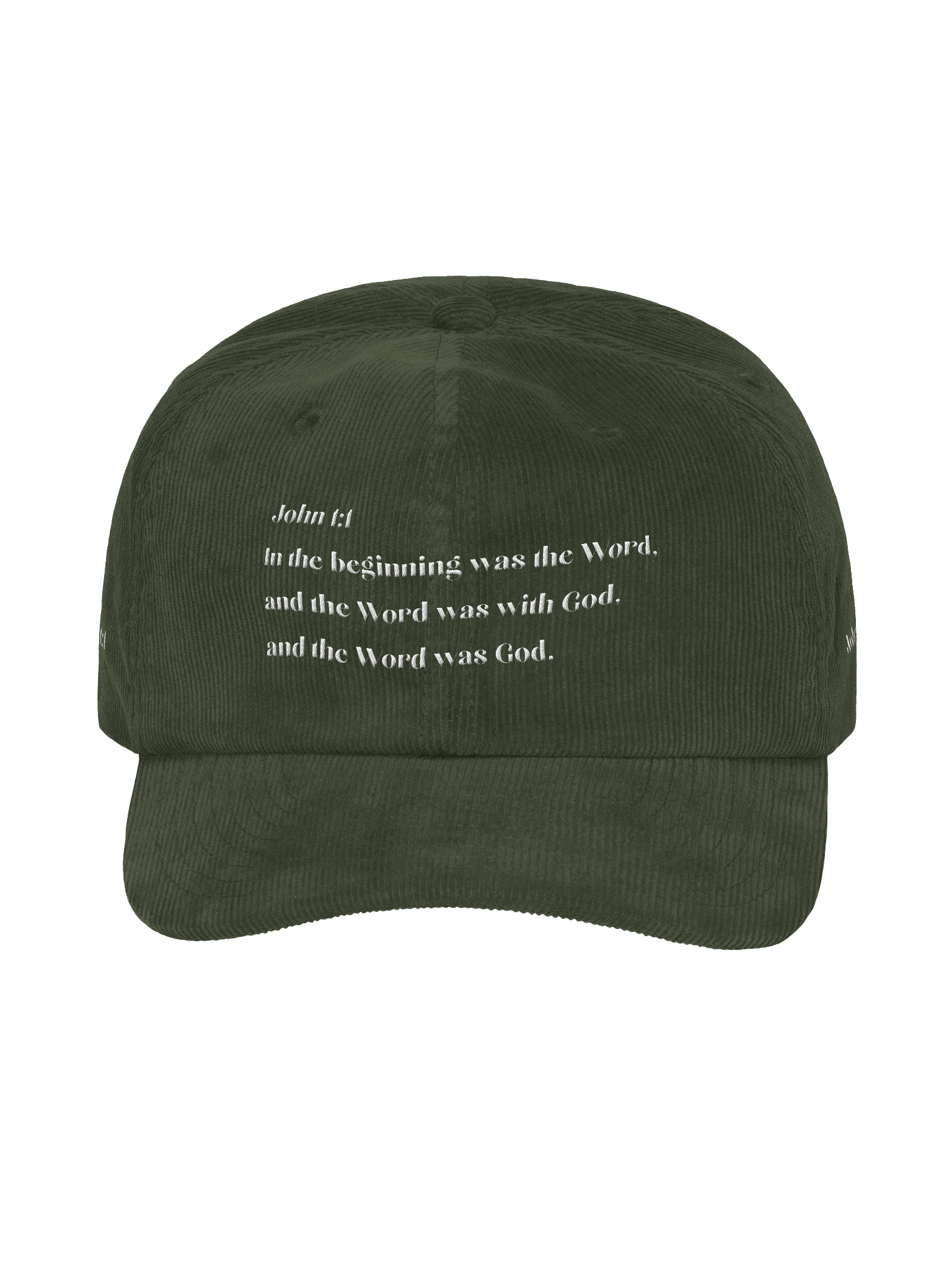 Corduroy Dad Hat Embroidered - John 1:1 Co. product image (12)