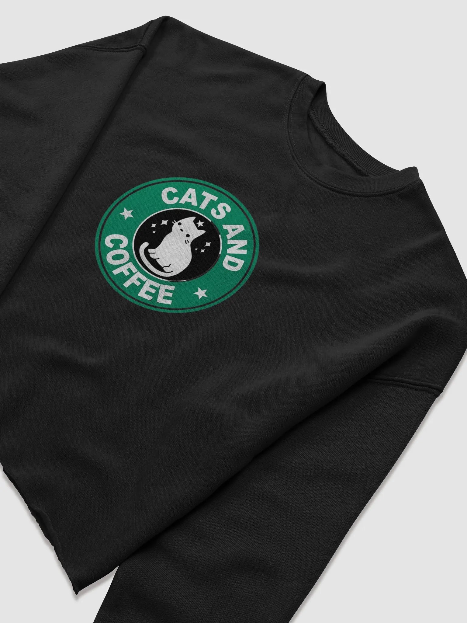 Cat Logo Women's Fleece Crop Sweatshirt product image (25)
