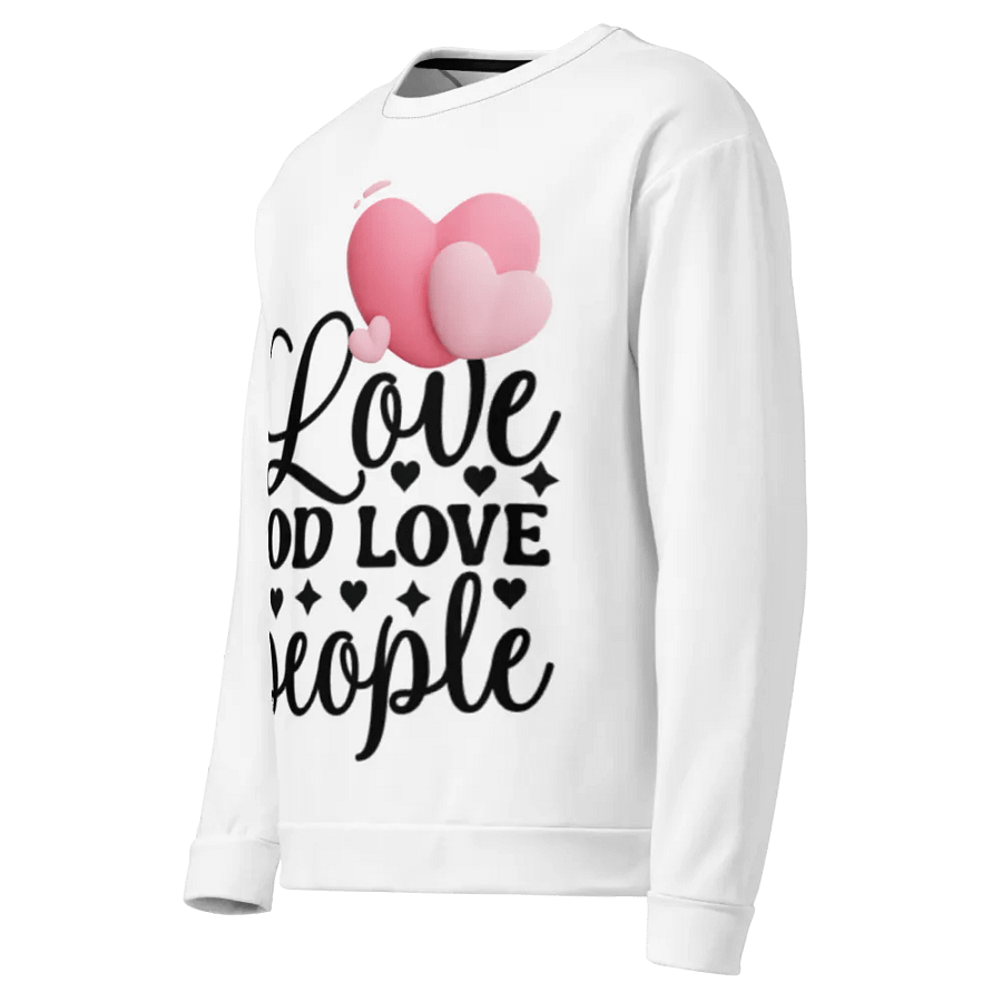 Glossy Hearts All-Over Print Sweatshirt product image (3)