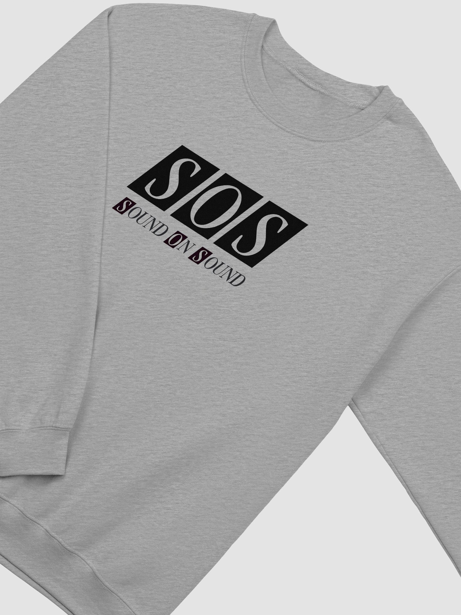 Grey Sweatshirt – Black SOS Logo product image (2)