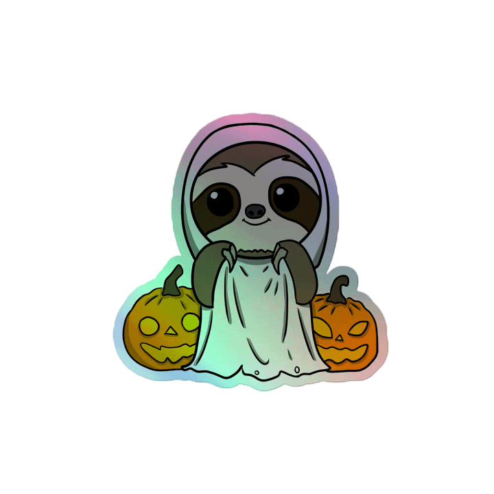 Holographic Sticker Sheet - Ghost product image (2)