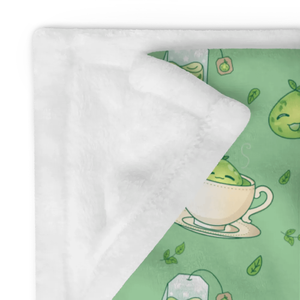Green Tea Slime Throw Blanket product image (2)