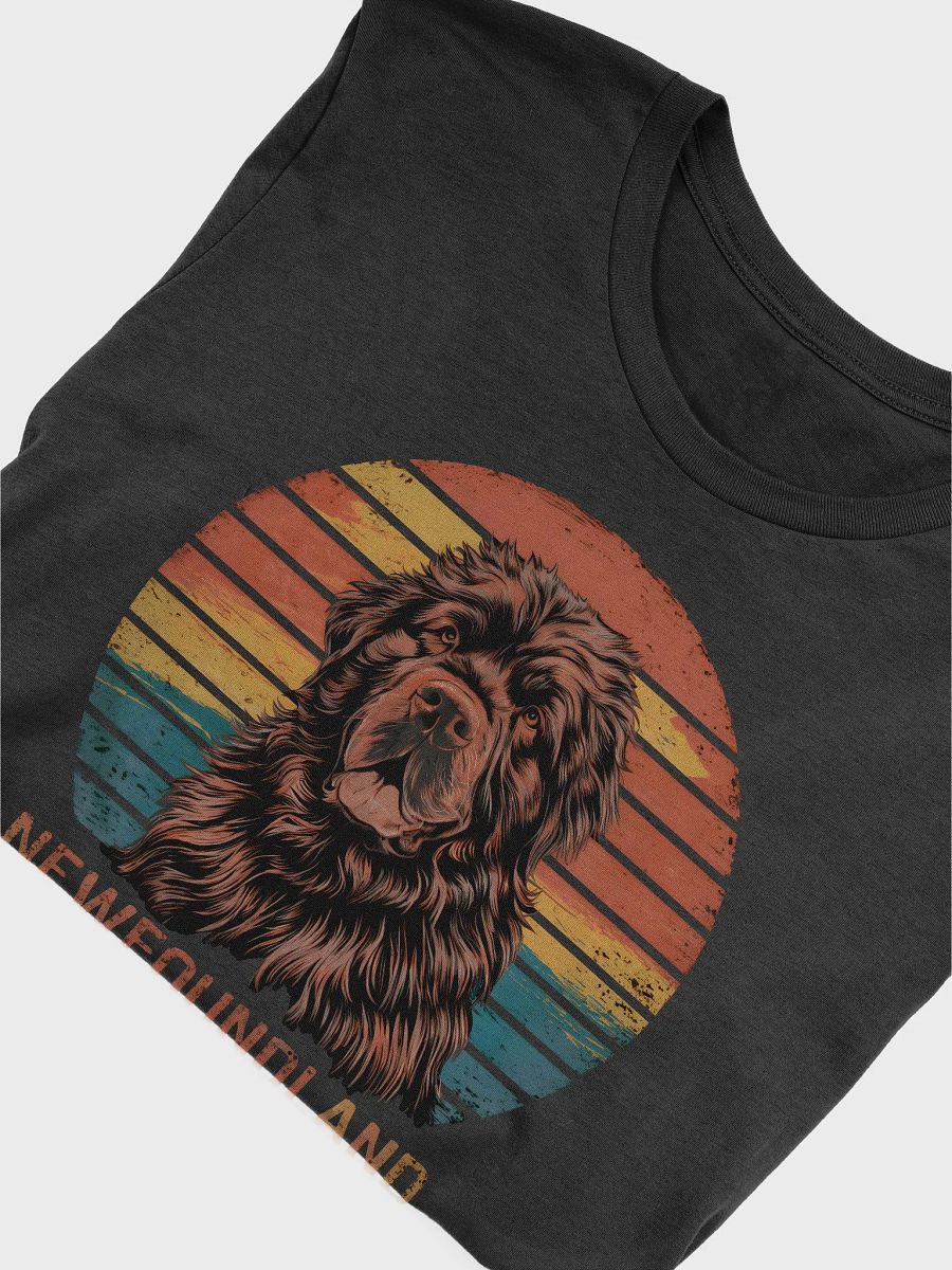 Retro Newfoundland Dog T-Shirt for Men and Women - Vintage Breed Print product image (6)
