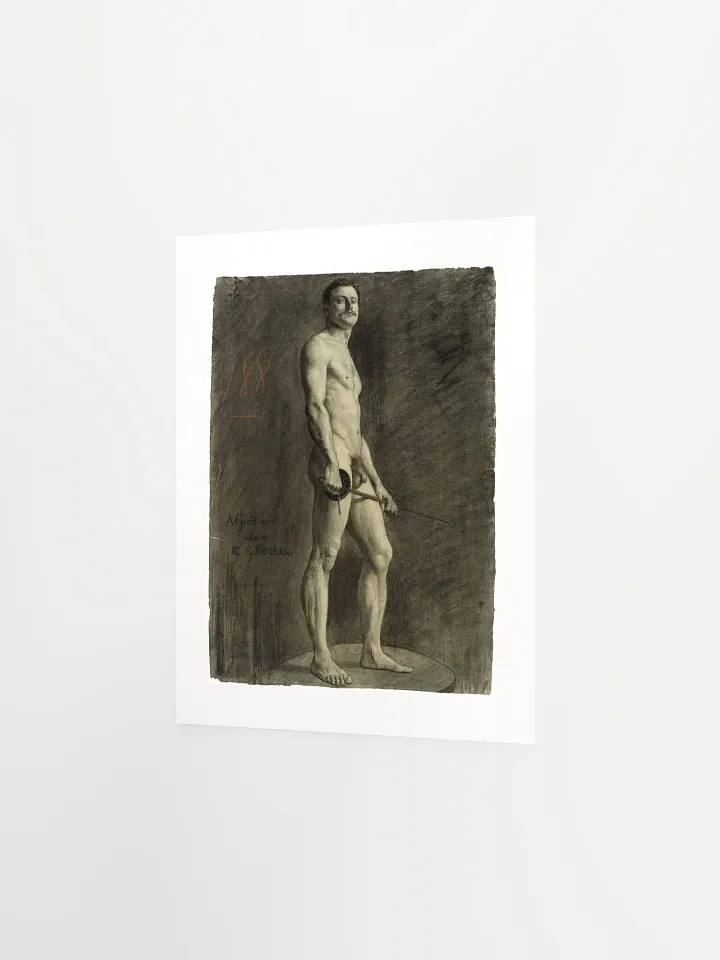 The Naked Fencer By Arthur-Joseph Guenoiot (1885) - Print product image (2)