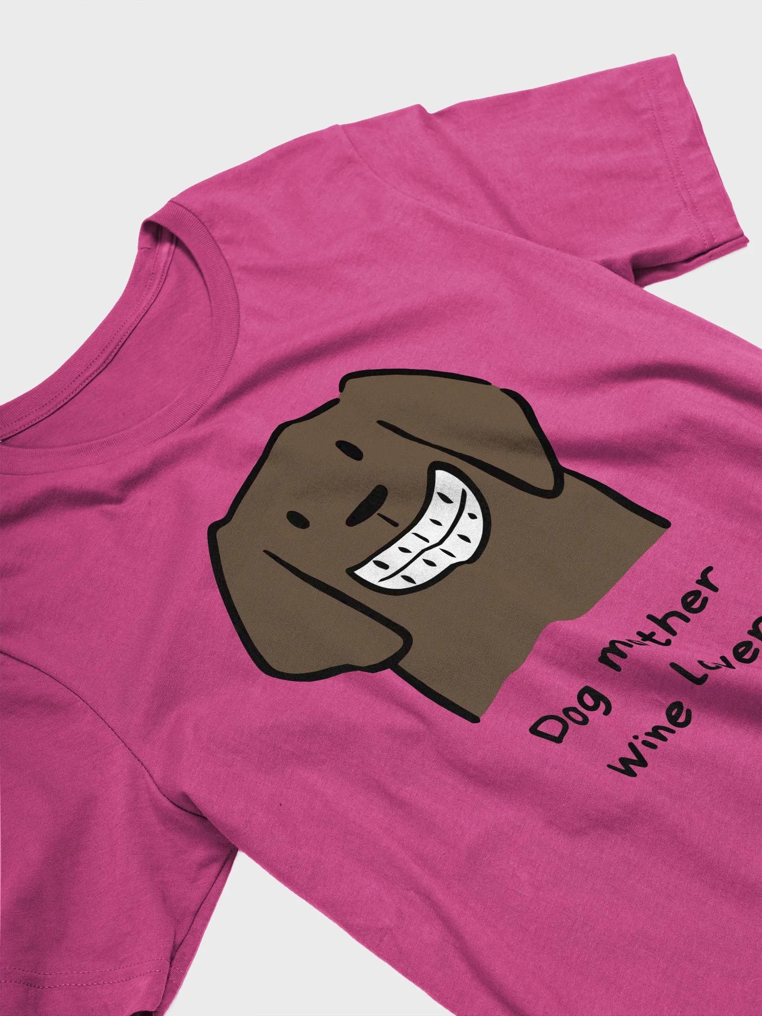 Dog Mother wine lover Cartoon T-Shirt product image (4)