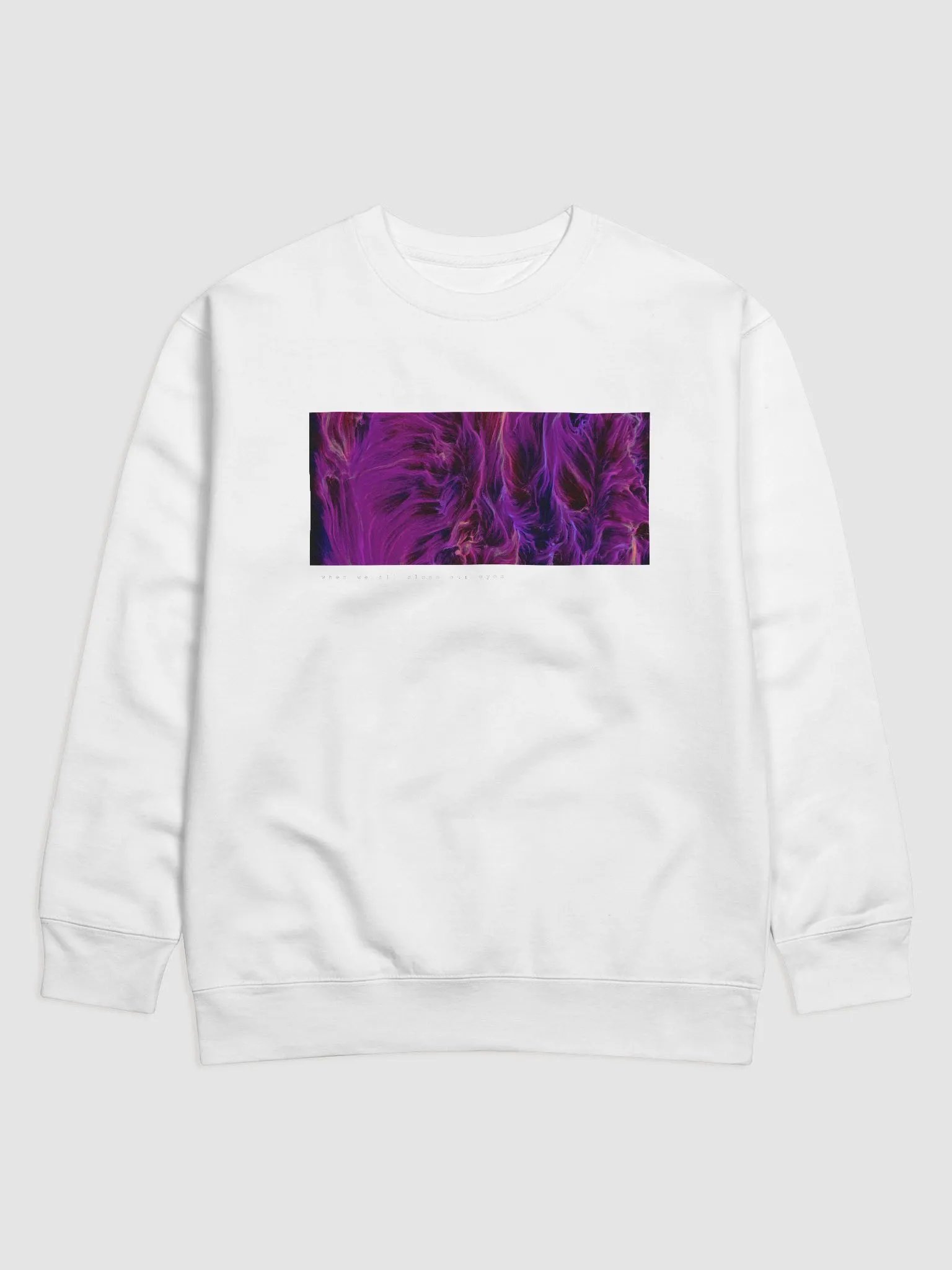 When We All Close Our Eyes - Artwork Sweater (White) product image (1)