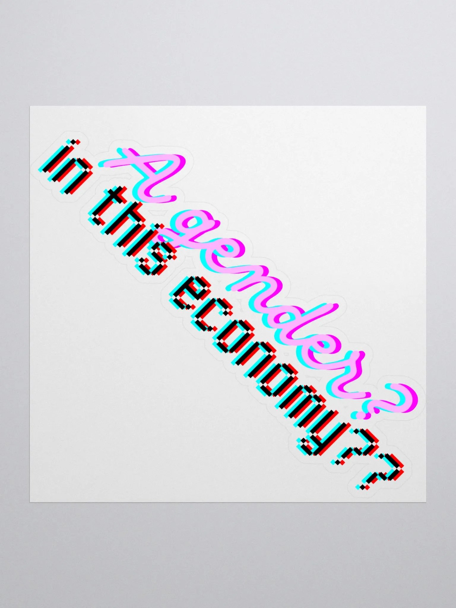 Gender? Kiss Cut Sticker product image (1)