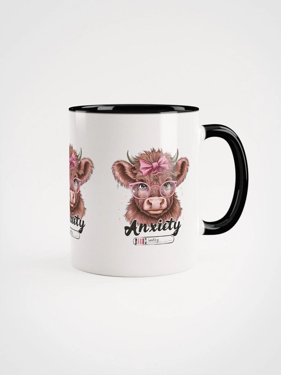 Anxiety Loading Coffee Mug – Funny Heifer Cow Design – Humorous Animal Lover Gift product image (1)