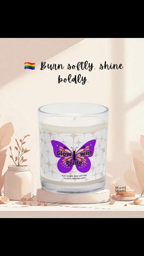 🏳️‍🌈 No scent needed — just your light.
Glow softly, proudly, and unapologetically with this clean-burning soy candle.

#Glow...