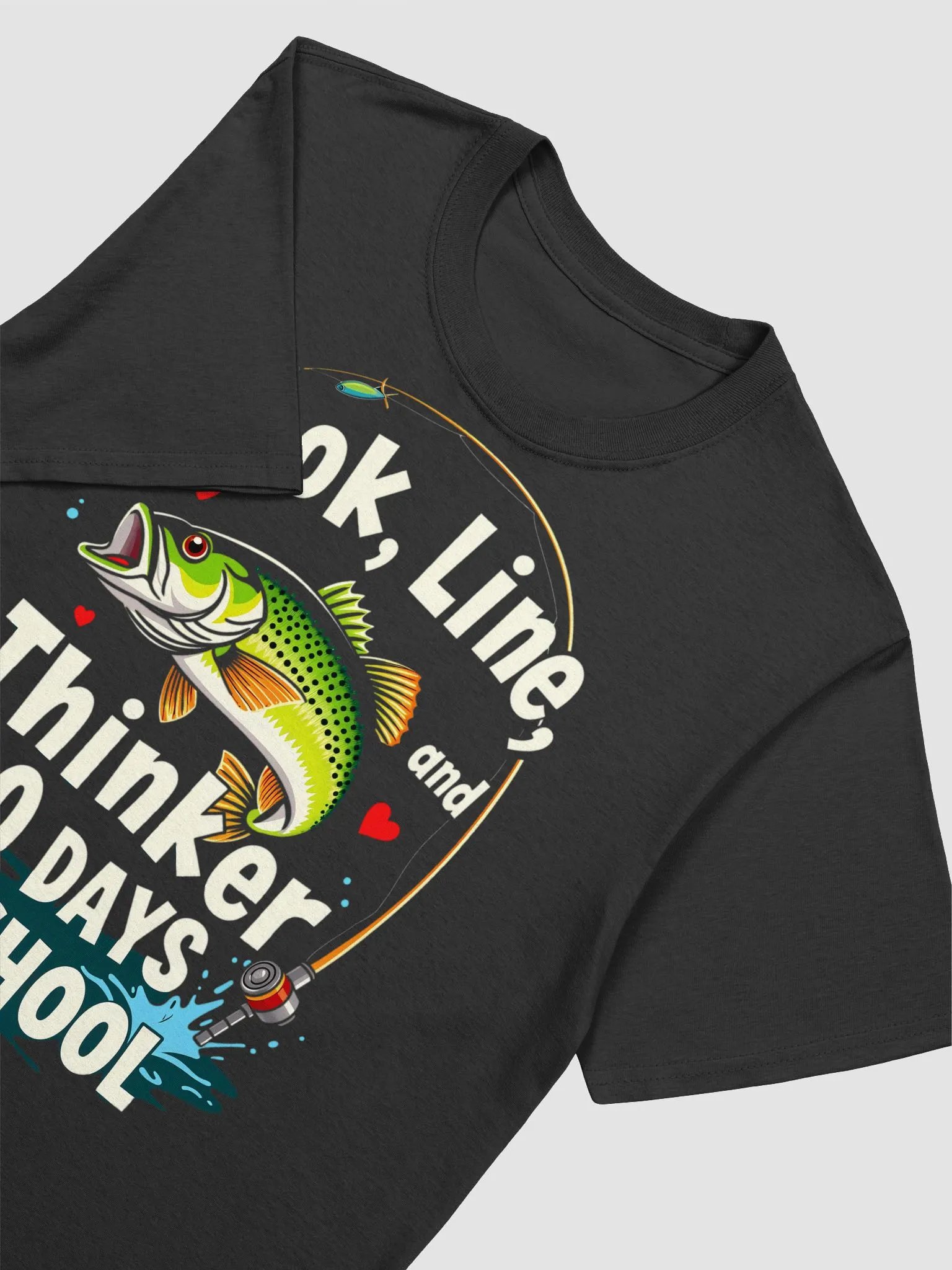 100 Days of School Fishing T-Shirt product image (10)
