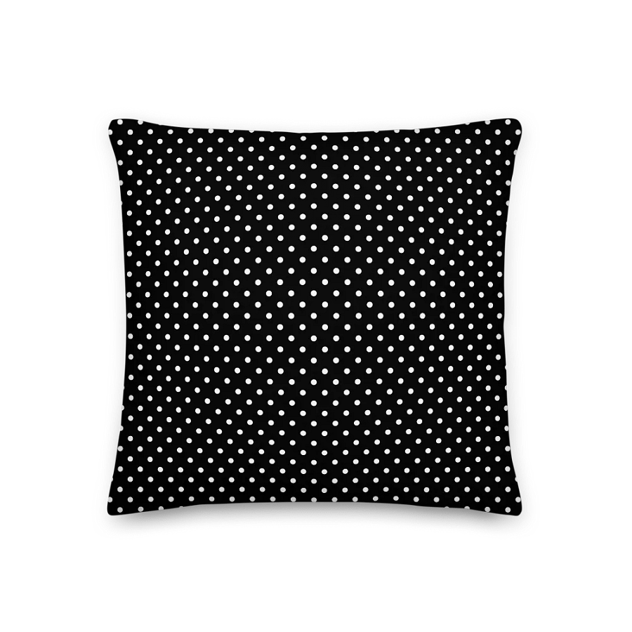 Pop Art Poodle Black & White Pillow product image (2)