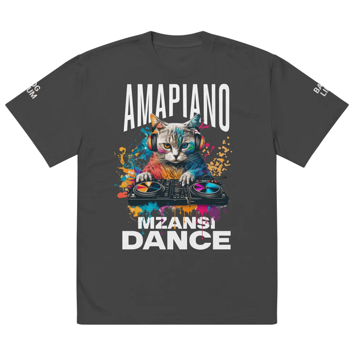 Amapiano Oversized Premium Oversized Faded T-Shirt product image (2)