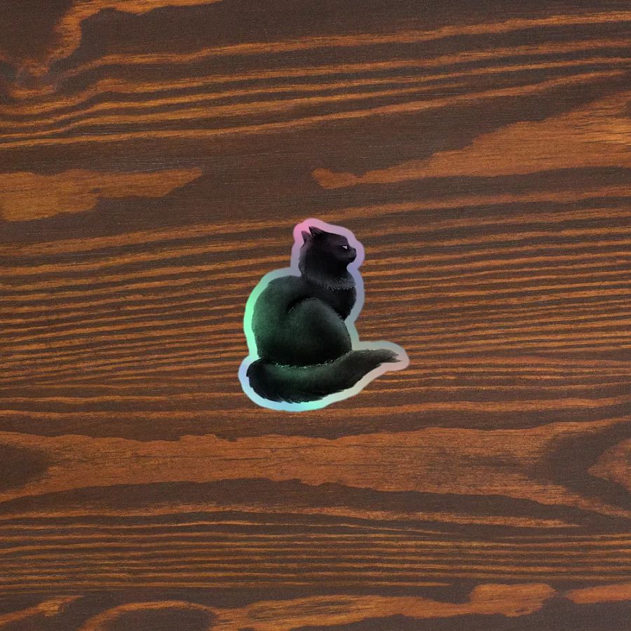 Mystical Feline Holographic Sticker Set product image (5)