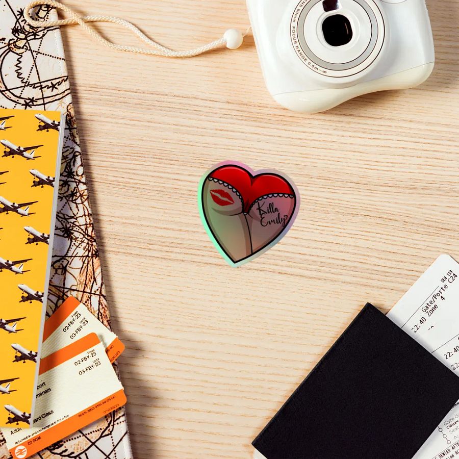 RED HEART BUTT STICKER product image (7)