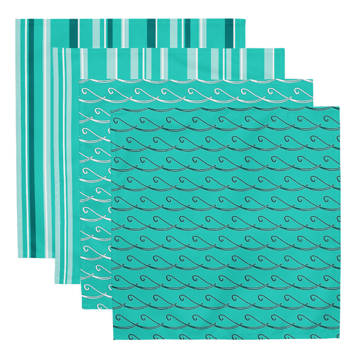 Set of Party Time! Stripes and Waves Cloth Napkins product image (1)