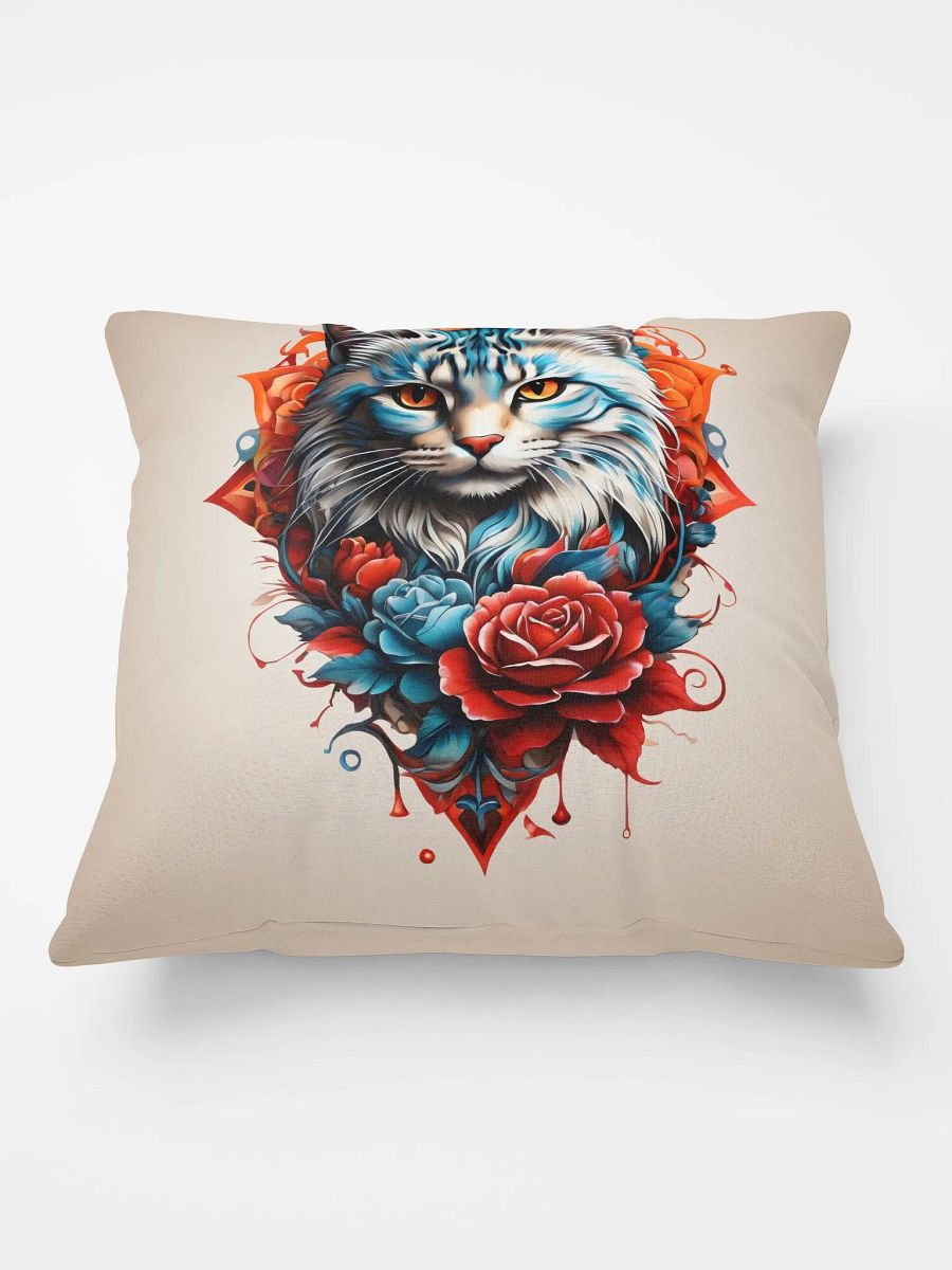 Regal Cat & Roses pillow product image (3)