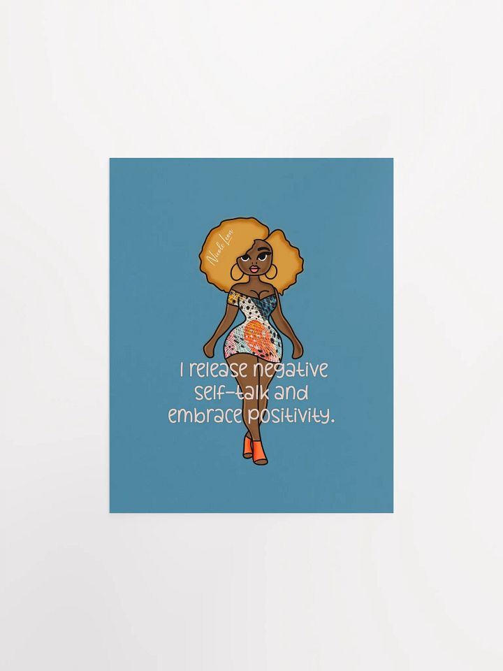 Confidence & Positivity Afro Woman Poster product image (1)