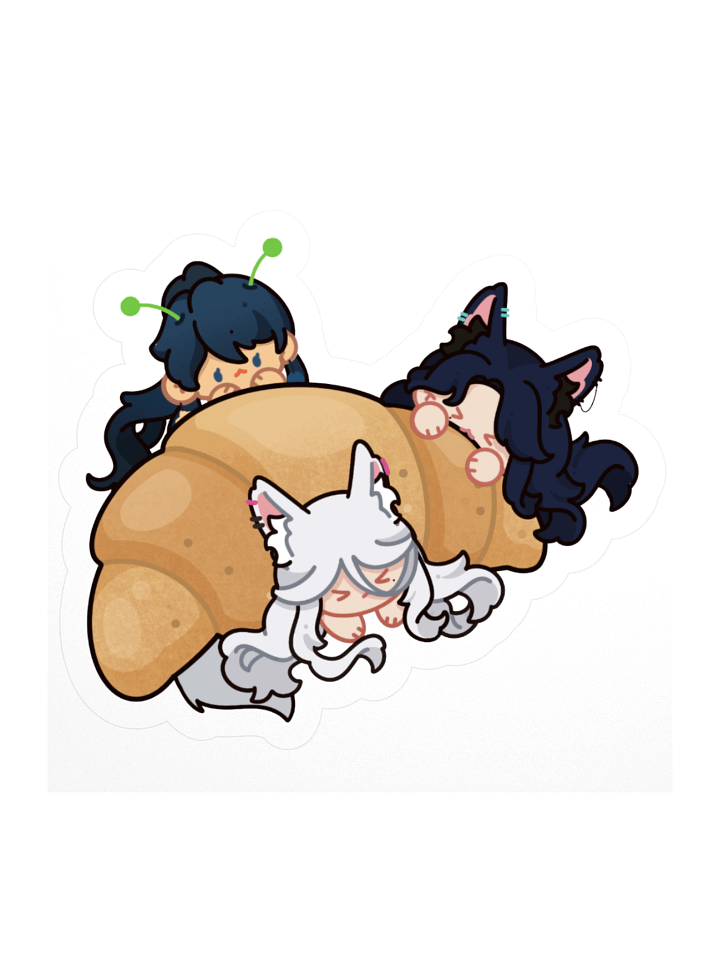 🥐 CROSSANT TIME 🥐 sticker product image (1)