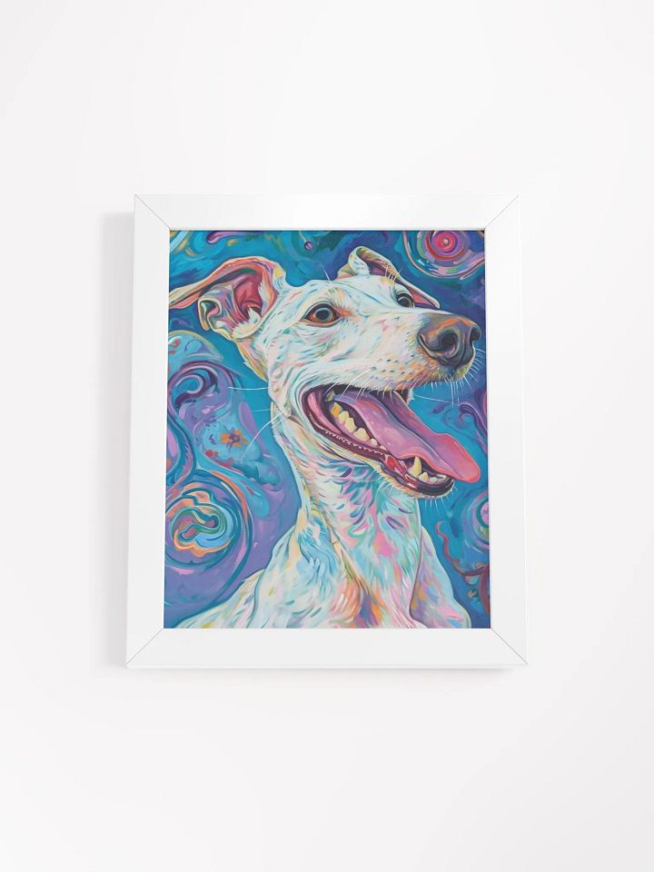 Whimsical Dog Smile - Framed Matte Poster product image (1)