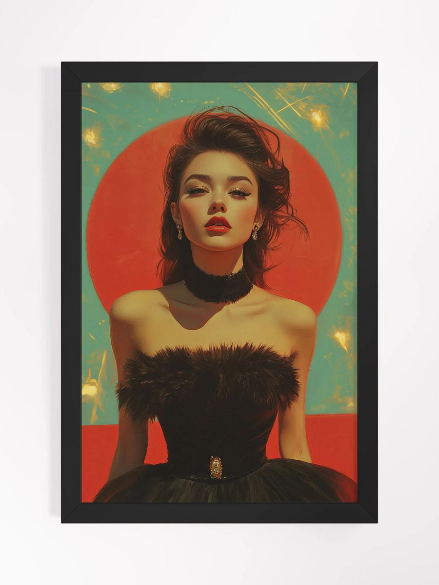 Femme Fatale Poster - Icon of Elegance - Framed product image (2)