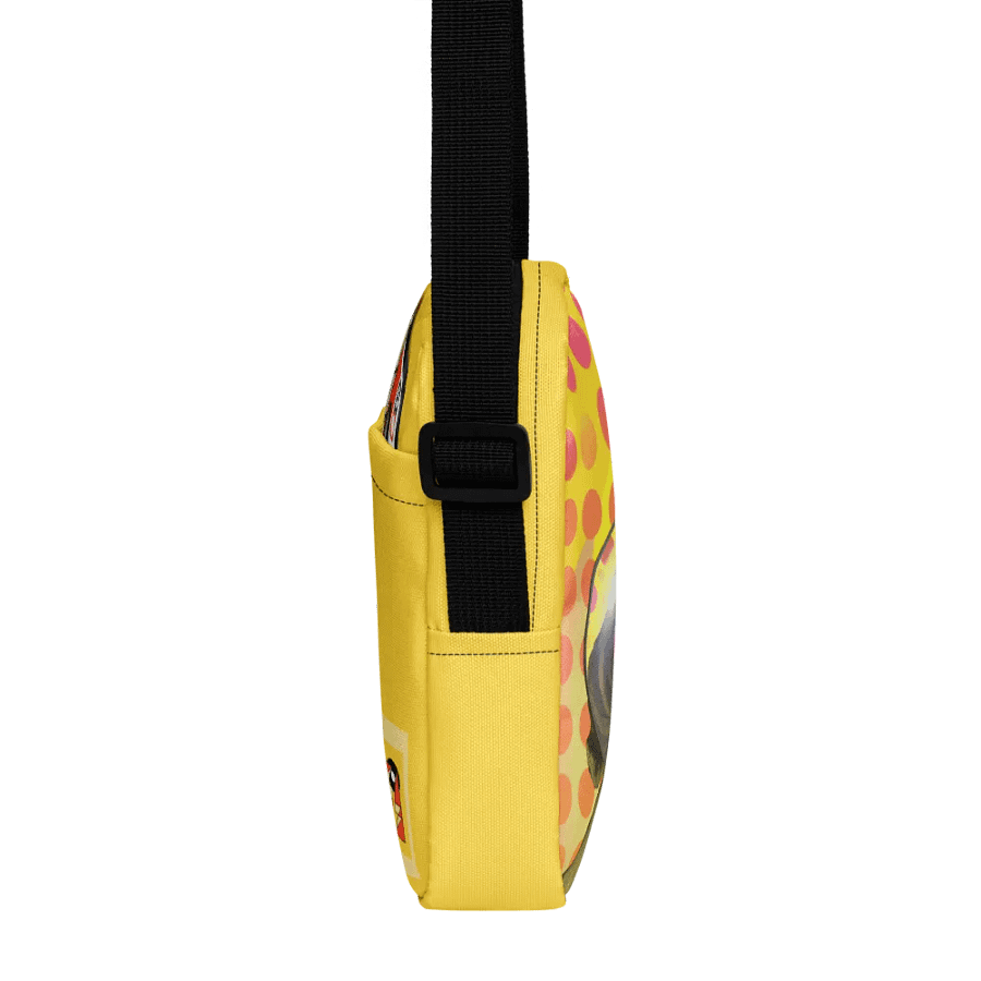 Queen of Space by Frank Fonik (AM/FM Radio Headphone) , Techno EDM Utility Crossbody Bag product image (8)