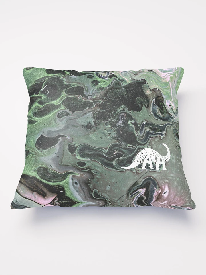 Metallic Green Fluid Acrylic Pillow product image (1)
