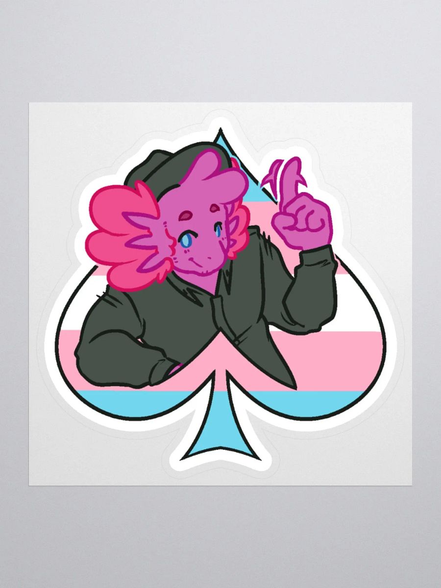 Trans in Spades | Kiss-Cut Sticker product image (1)